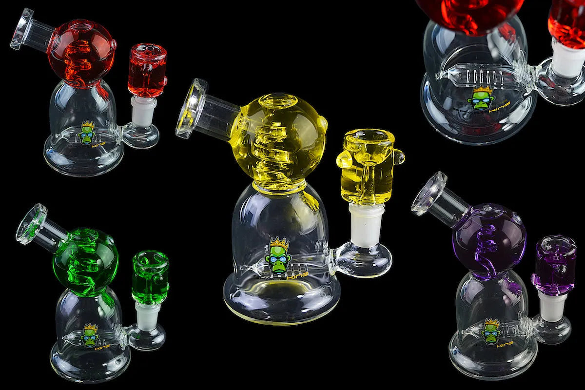 Space King Glass - 'Space Glacier' Freezable Bong - Discreet Smoker