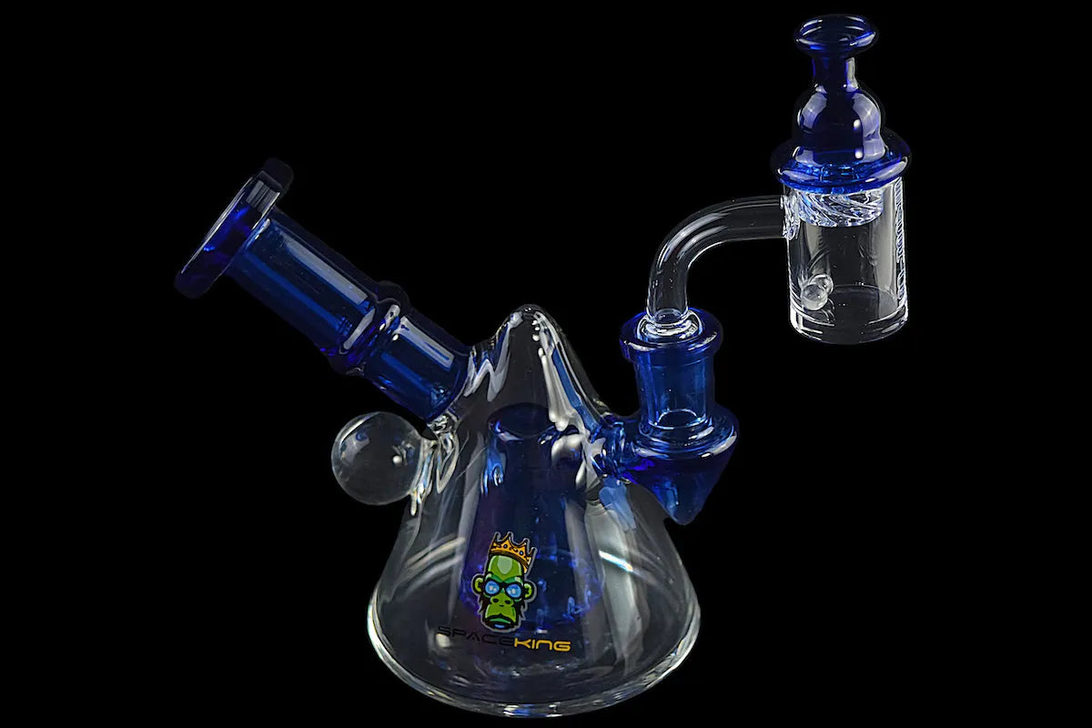 Space King Glass - 'Space Pyramid' Mini Rig - Discreet Smoker