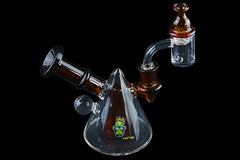 Space King Glass - 'Space Pyramid' Mini Rig - Discreet Smoker