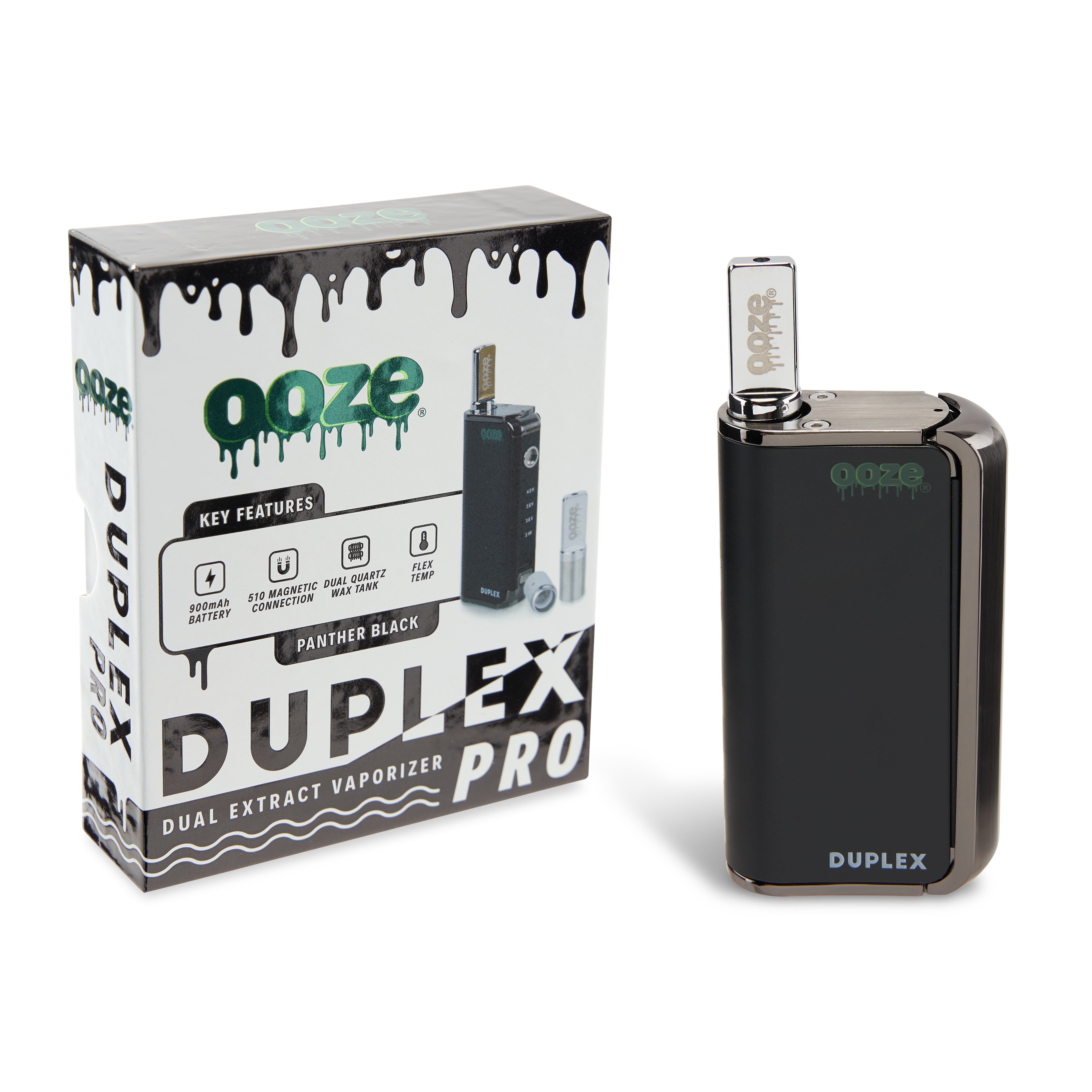 Ooze Duplex Pro – 900 mAh – Cartridge & Wax Vaporizer - Discreet Smoker