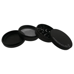 Sir Shredalot 4 Piece Metal Herb Grinder - 100mm - Discreet Smoker