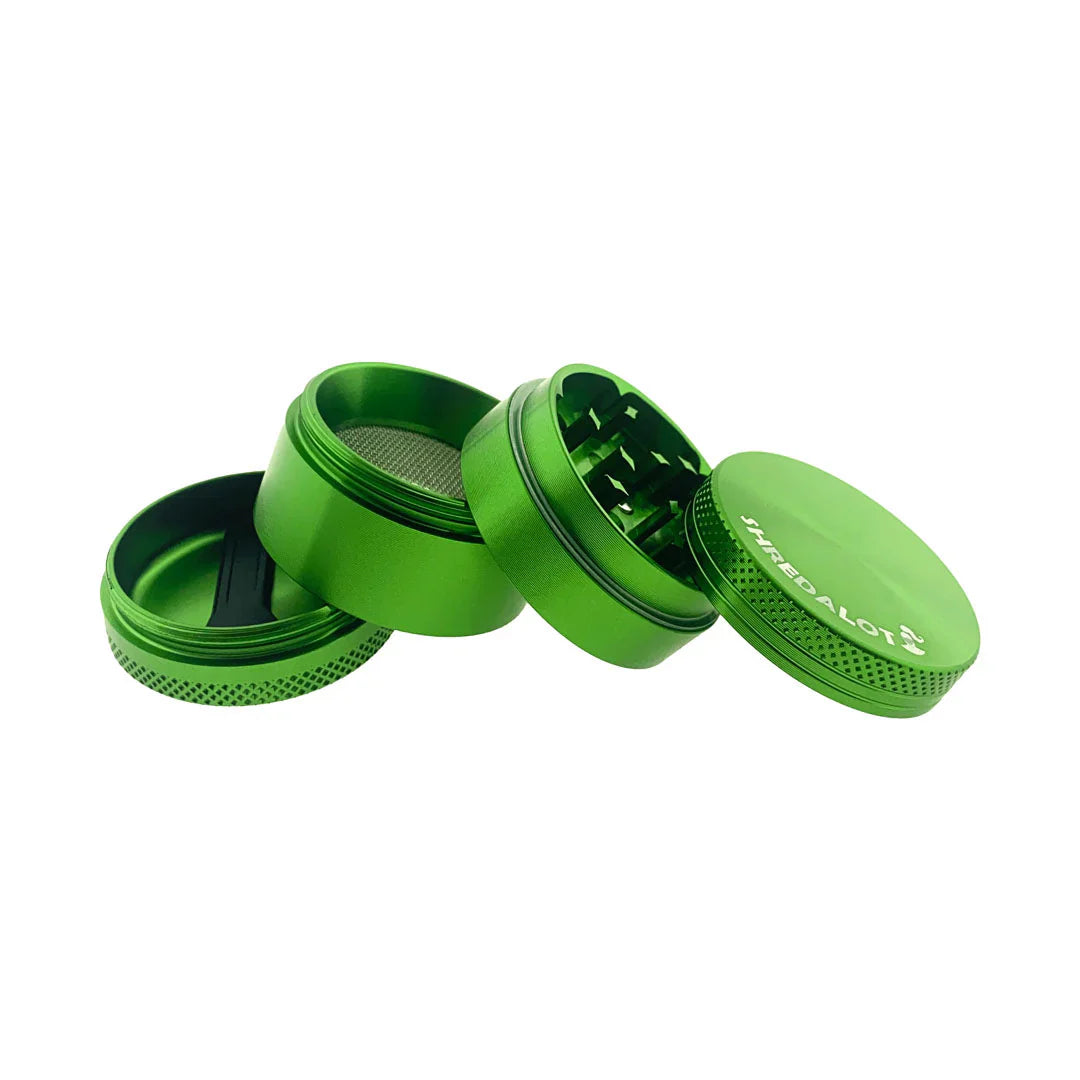 Sir Shredalot 4 Piece Metal Herb Grinder - 40mm - Discreet Smoker