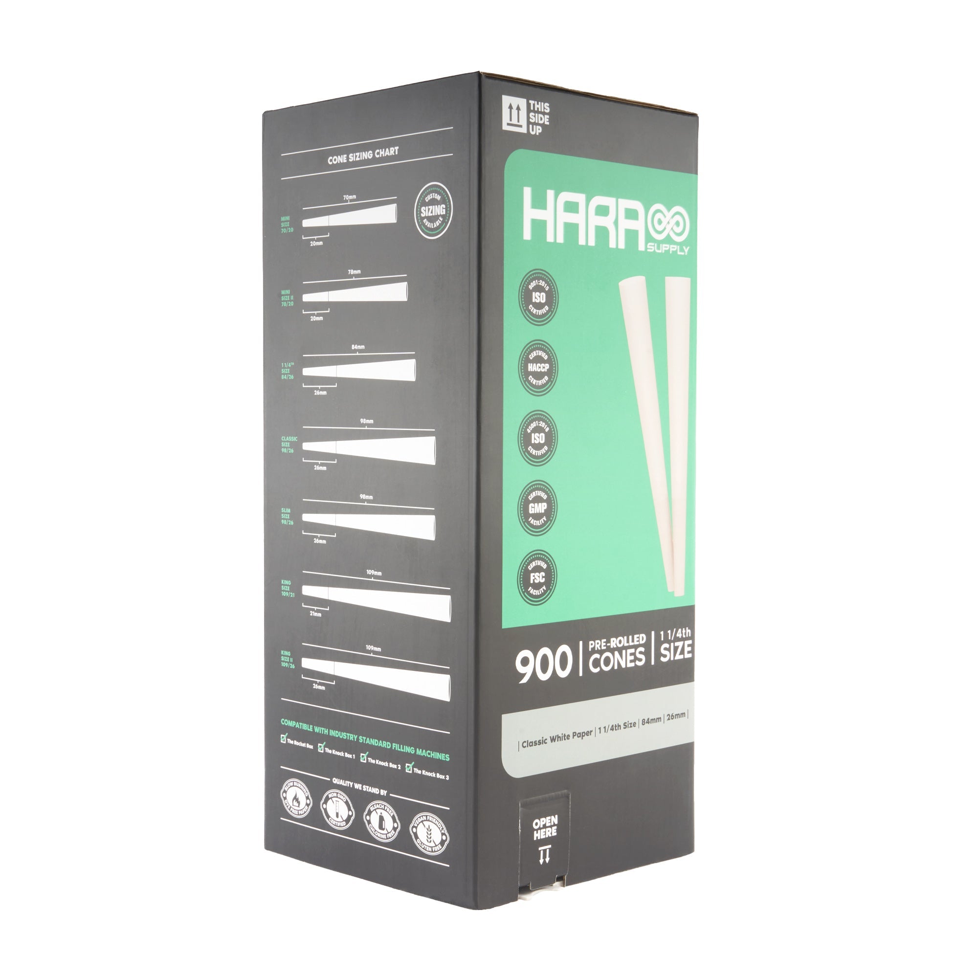 Hara Supply Paper Cones - 1 1/4 - 900pc - Discreet Smoker