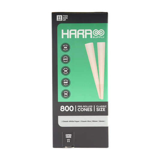 Hara Supply Paper Cones - 98mm - 800pc - Discreet Smoker