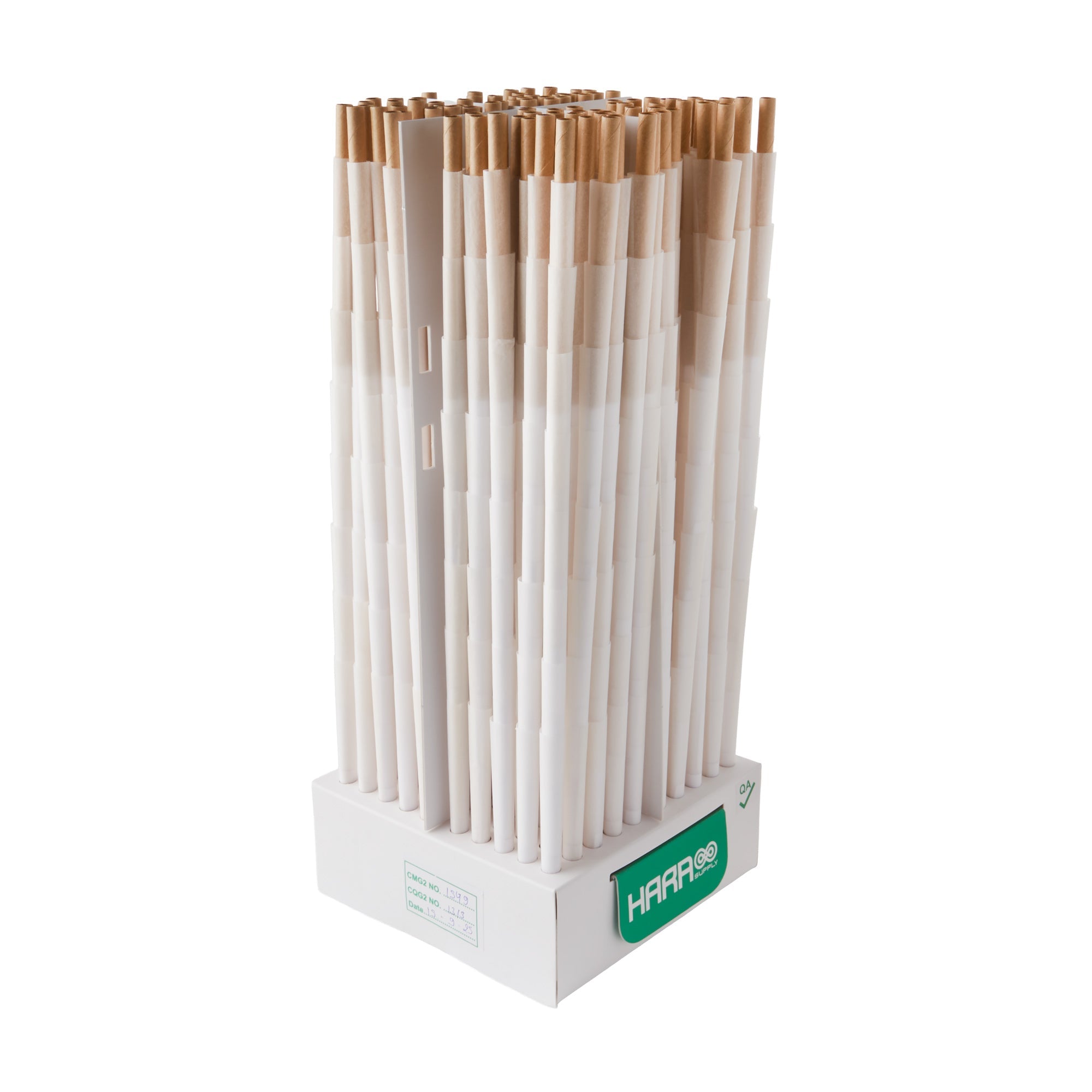 Hara Supply Paper Cones - 98mm - 800pc - Slim Size - White - Discreet Smoker