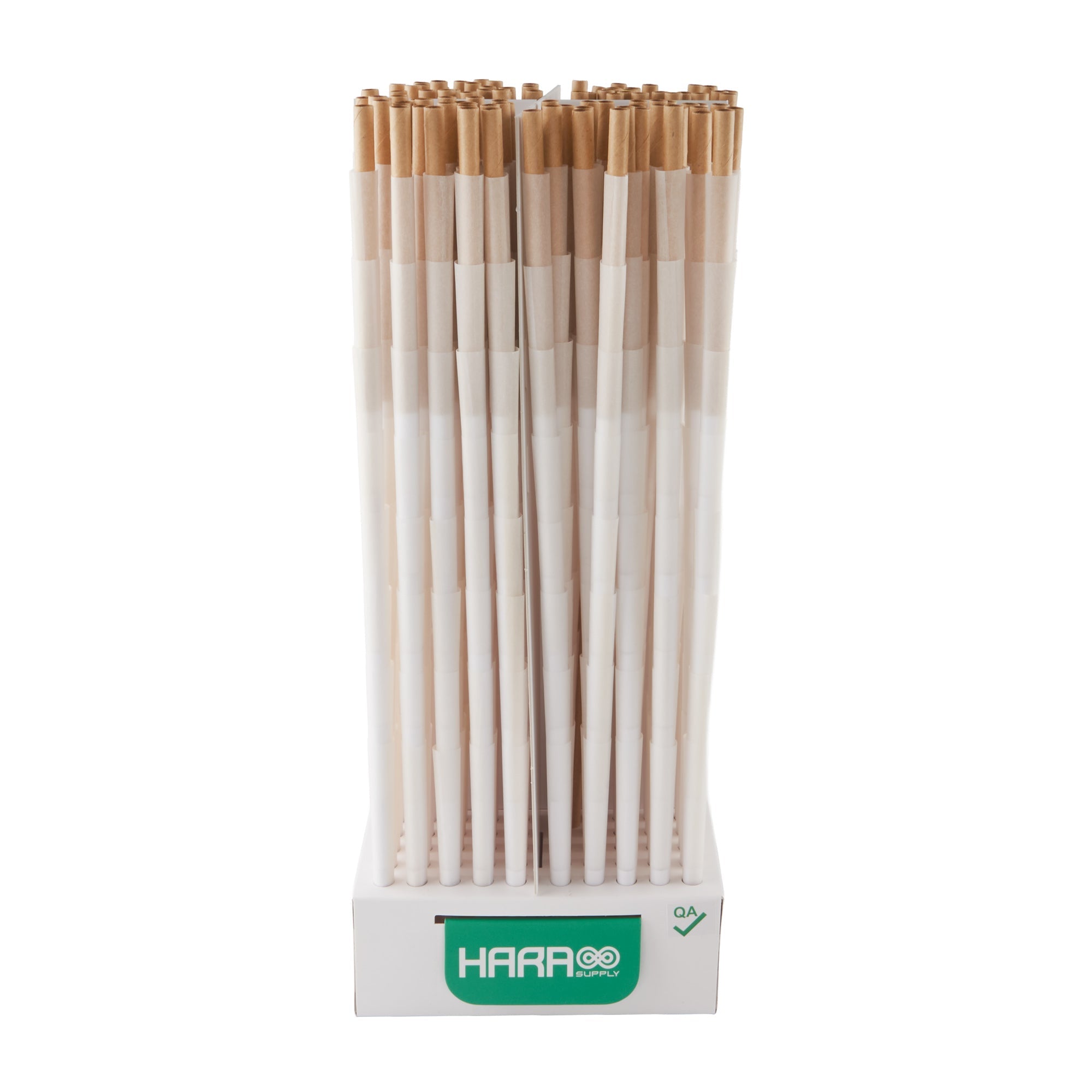Hara Supply Paper Cones - 98mm - 800pc - Slim Size - White - Discreet Smoker