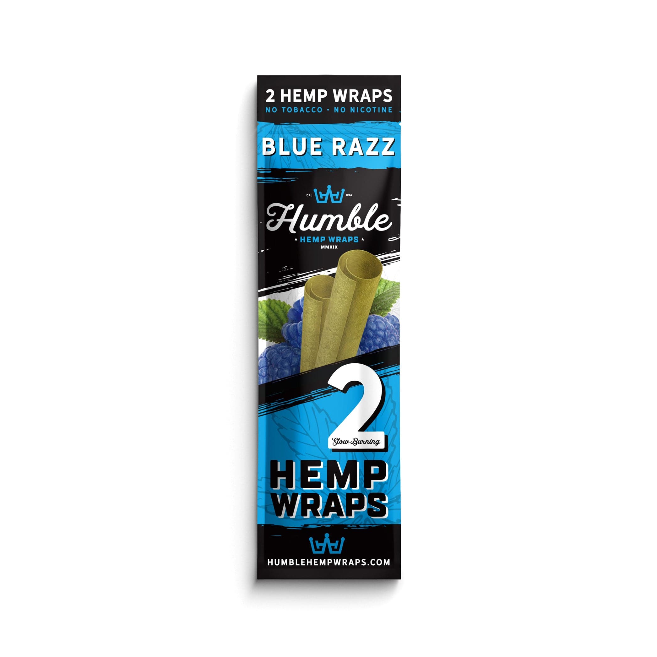 Humble Hemp Wraps - Blue Razz - 25 Pack - Discreet Smoker