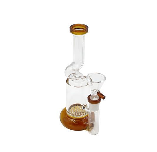 Honeycomb Curve 7” Bong - Discreet Smoker