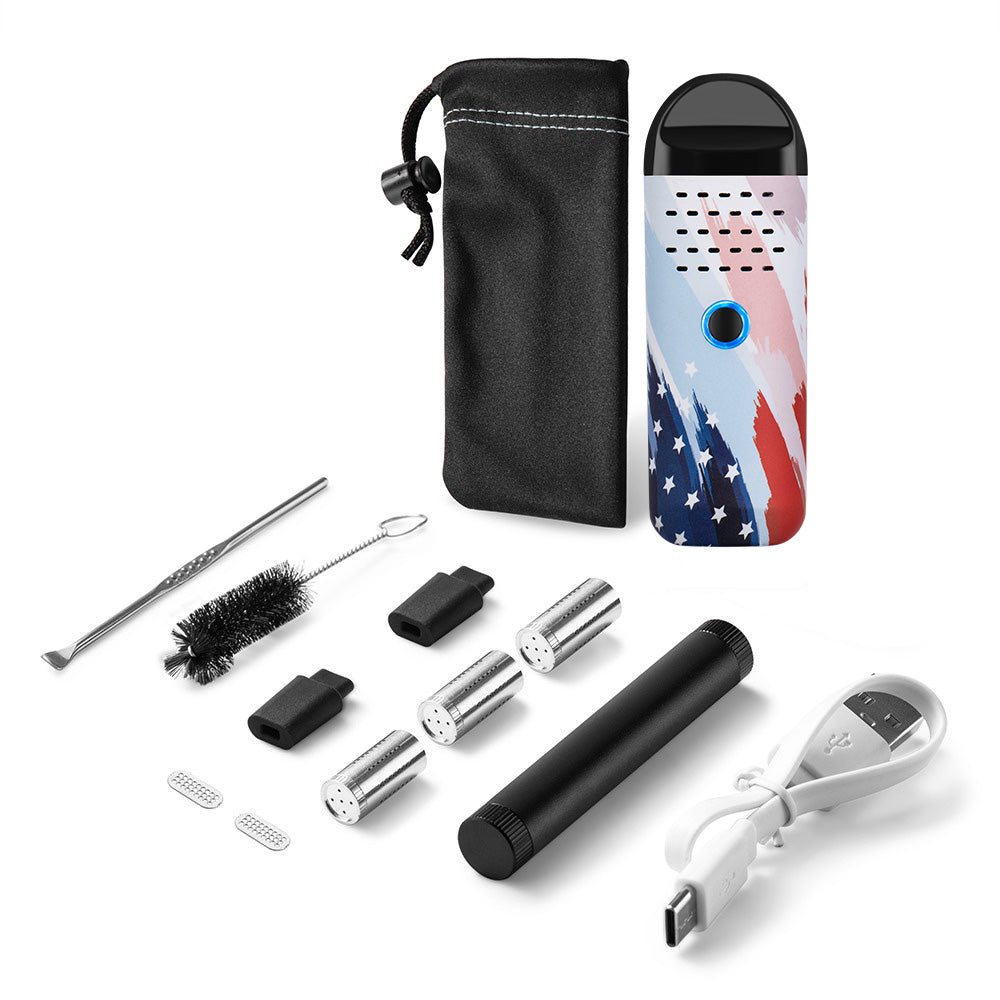Herby Dry Herb Vaporizer | Stars & Stripes - Discreet Smoker