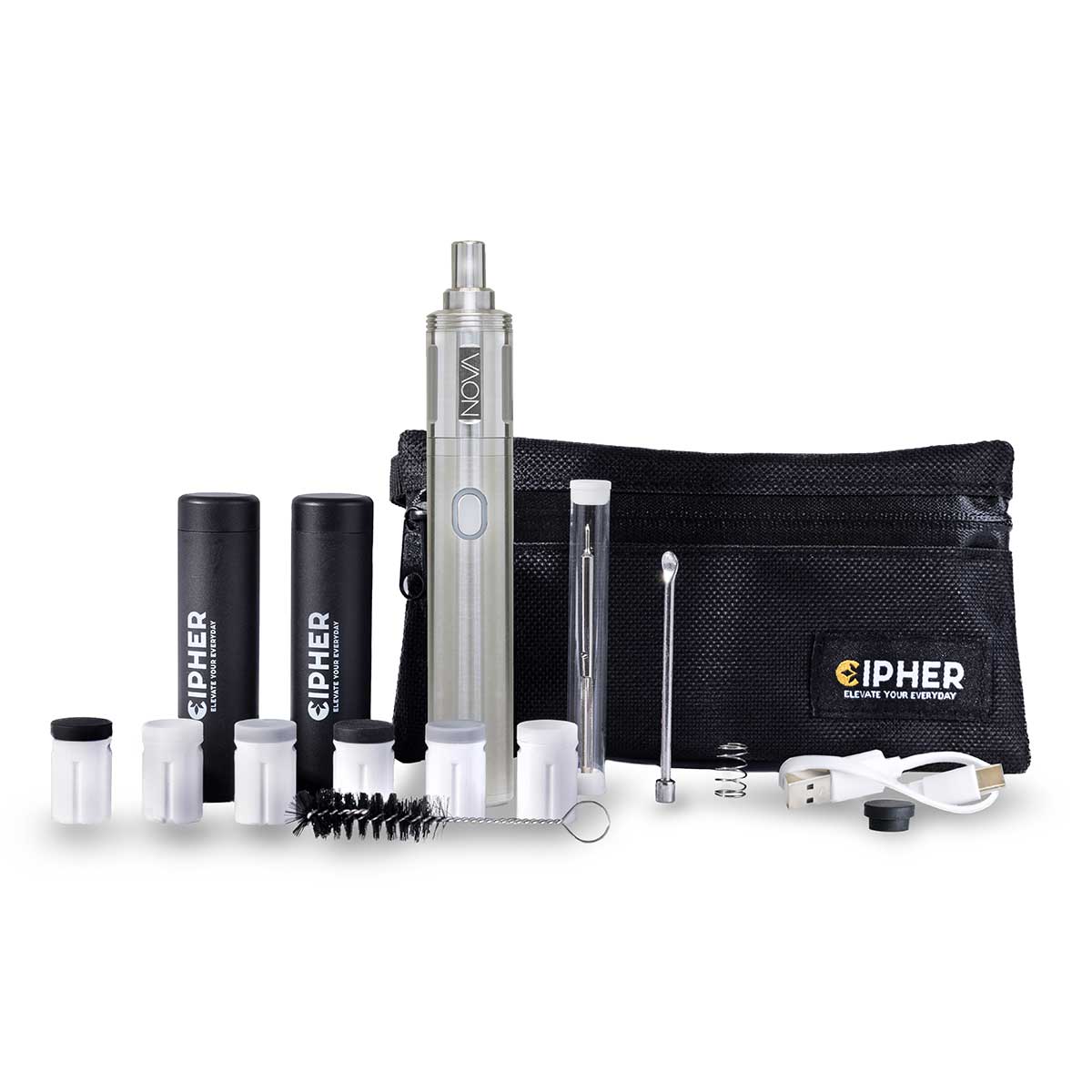 NOVA | Stainless Steel - V2 Dry Herb Vaporizer - Discreet Smoker