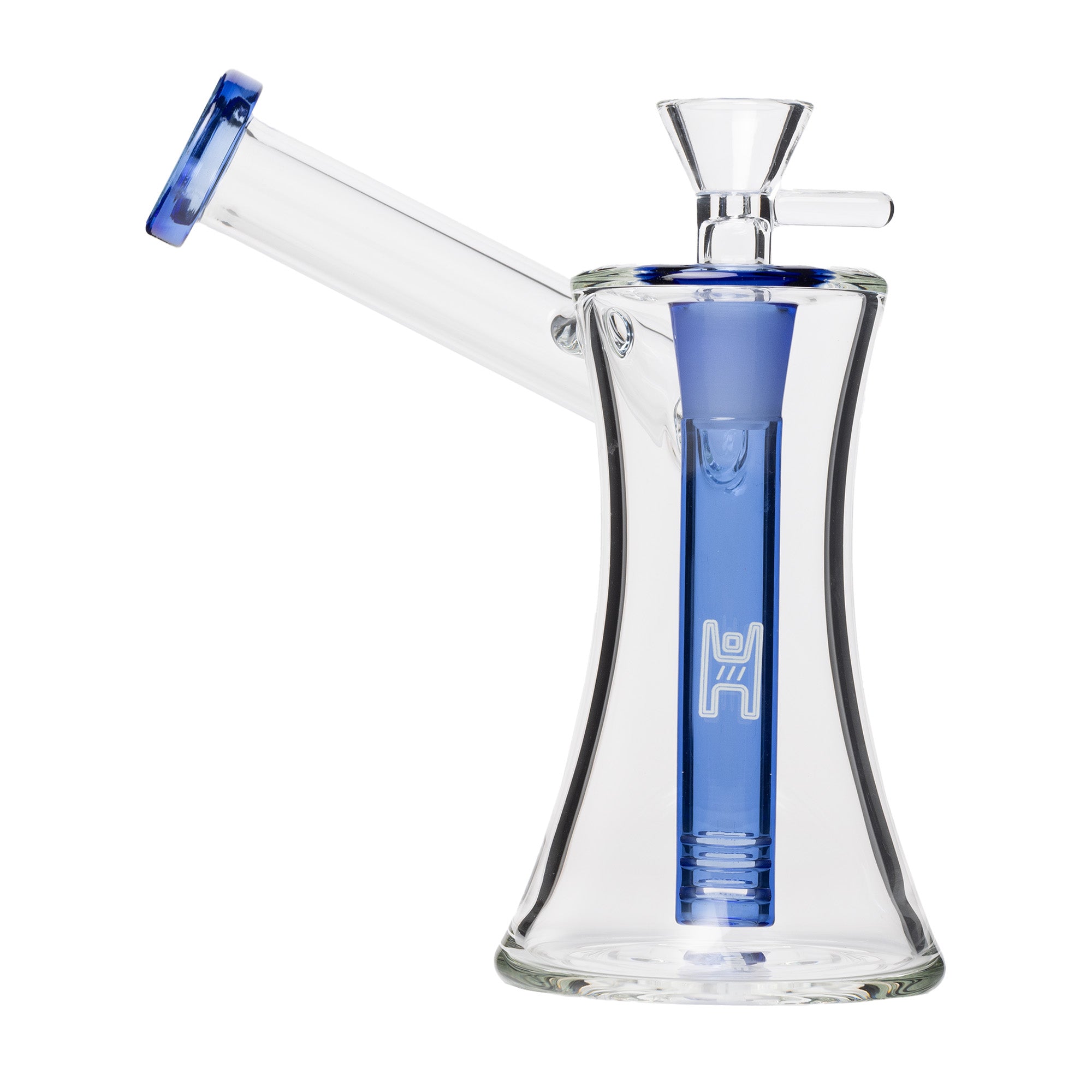 Human Grade 6" Hourglass Sidecar Bubbler - Discreet Smoker