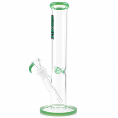 Rock Glass CrystalAxis Straight Tube Bong - Discreet Smoker