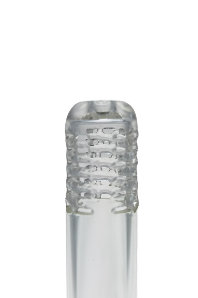 TAG - 18/14MM 6 Row x 3 (54 Hole) Open End Gridded Super Slit Downstem (5.50") - Discreet Smoker