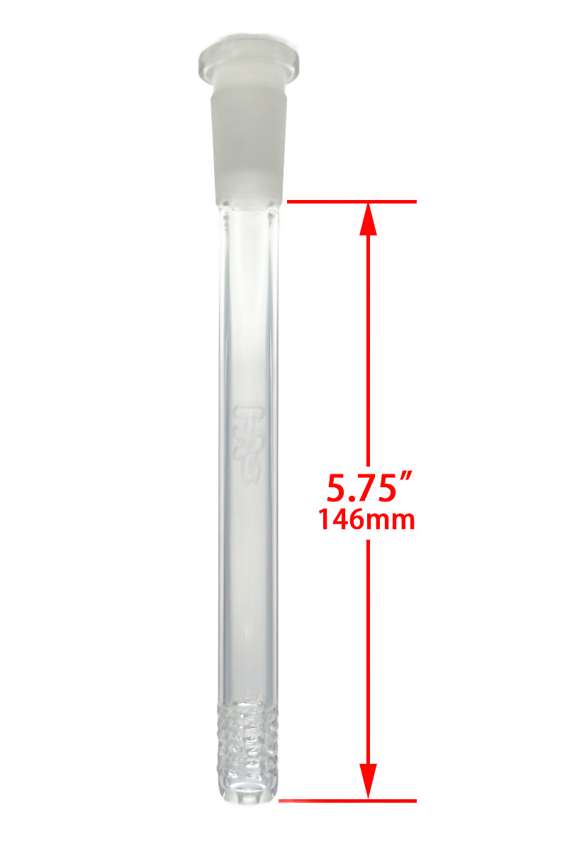 TAG - 18/14MM 6 Row x 3 (54 Hole) Open End Gridded Super Slit Downstem (5.50") - Discreet Smoker