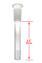 TAG - 18/14MM 6 Row x 3 (54 Hole) Open End Gridded Super Slit Downstem (5.50") - Discreet Smoker