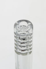 TAG - 14/10MM 6 Row x 2 (36 Hole) Open End Gridded Super Slit Downstem - Discreet Smoker