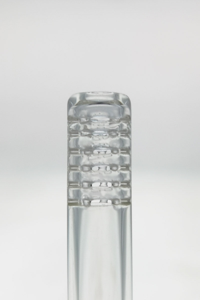 TAG - 14/10MM 6 Row x 2 (36 Hole) Open End Gridded Super Slit Downstem - Discreet Smoker