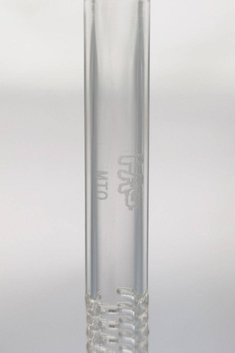 TAG - 14/10MM 6 Row x 2 (36 Hole) Open End Gridded Super Slit Downstem - Discreet Smoker