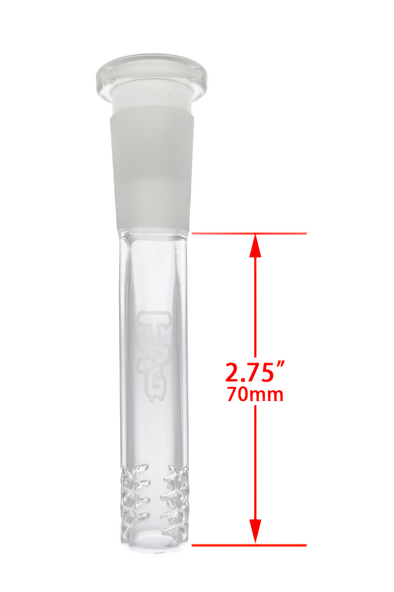 TAG - 18/14MM Open End 32 Slit Multiplying Rod Downstem - Discreet Smoker