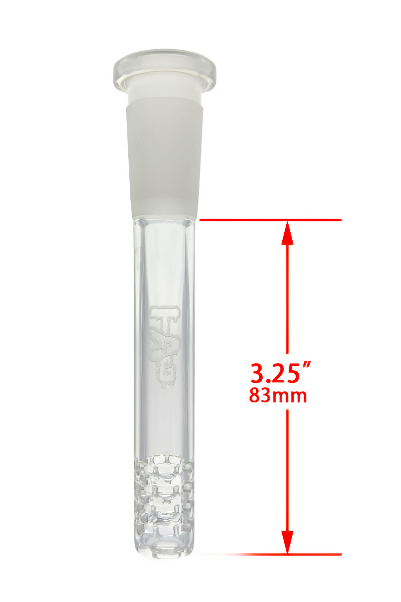 TAG - 18/14MM Open End 32 Slit Multiplying Rod Downstem - Discreet Smoker