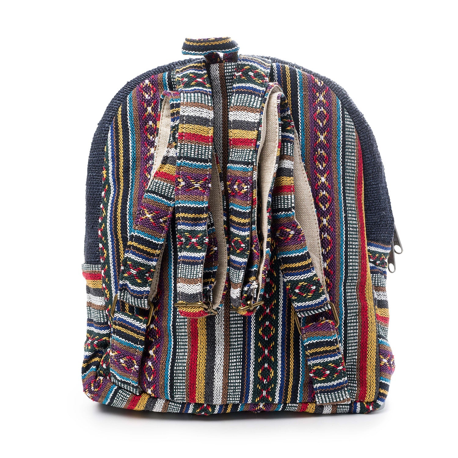 hempmini backpack blue boho
