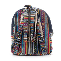 hempmini backpack blue boho