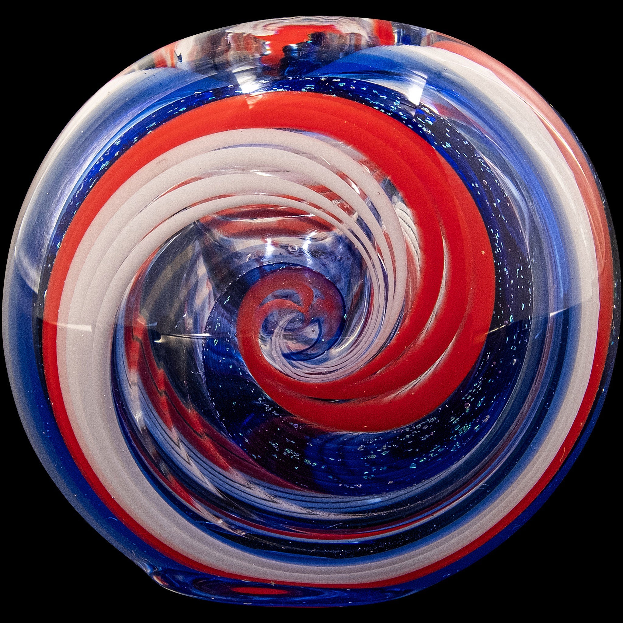 "Stars and Stripes" Glass Spoon Pipe - Discreet Smoker