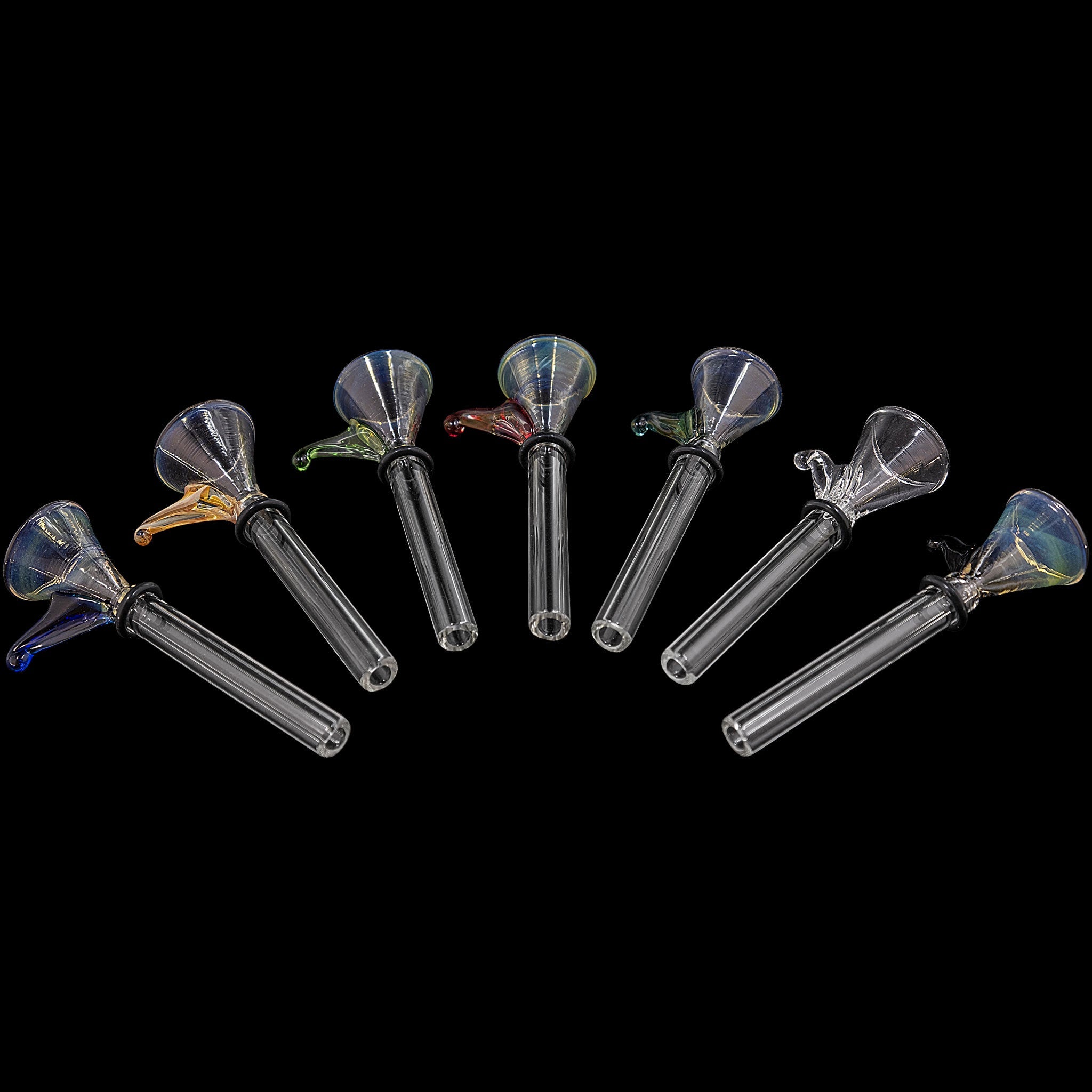 9mm Funnel Slide Bowl with Handle for Pull-Stem Bongs - Discreet Smoker