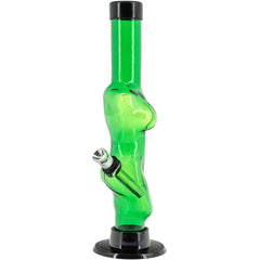 JM Enterprises 8" Acrylic Lady Contour Bong - Multiple Colors - Discreet Smoker