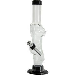 JM Enterprises 8" Acrylic Lady Contour Bong - Multiple Colors - Discreet Smoker