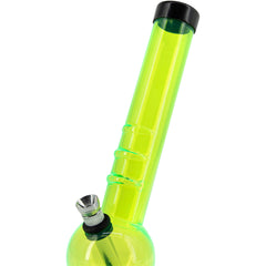 JM Enterprises 8" Acrylic Angled Neck Bubble Bong - Multiple Colors - Discreet Smoker