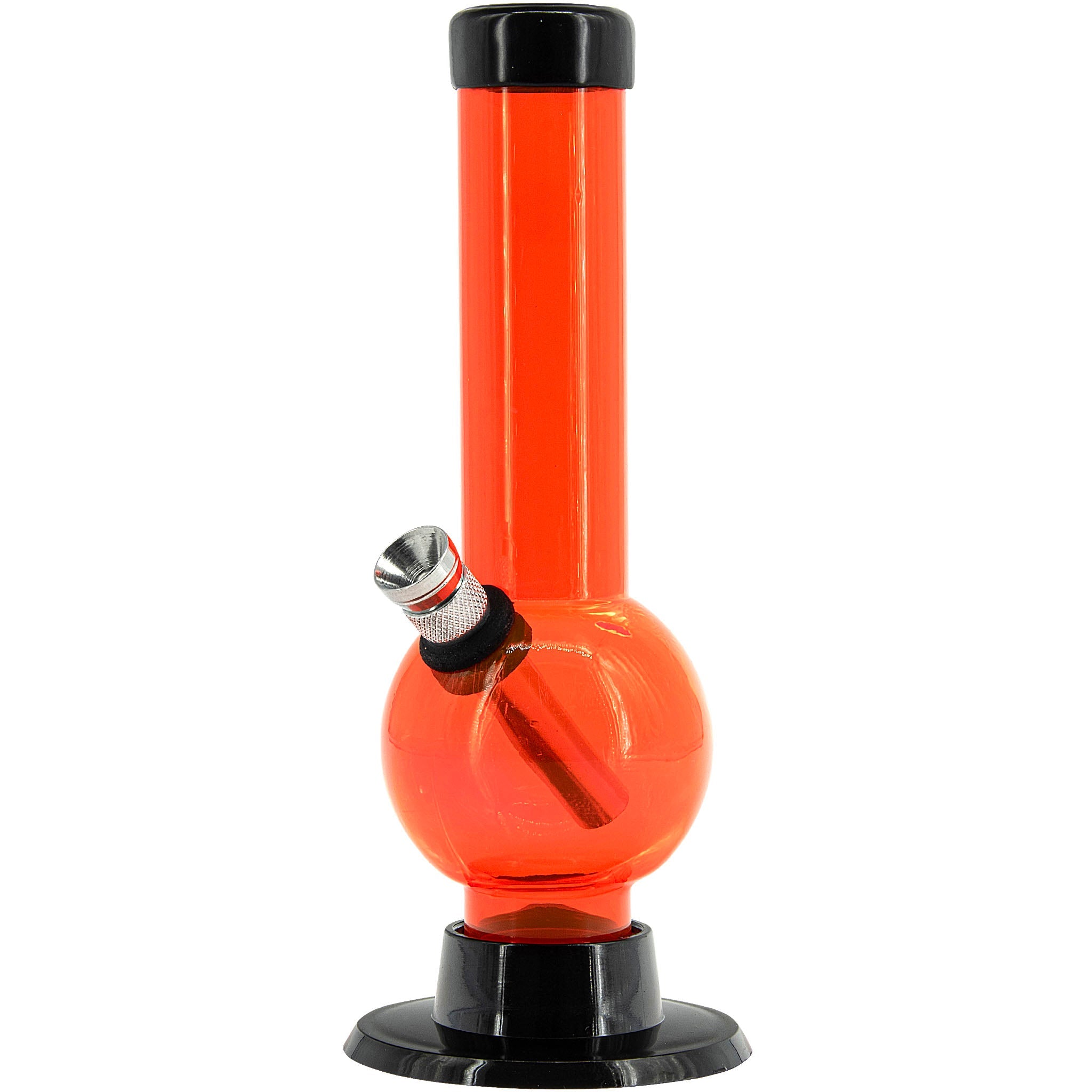 JM Enterprises 6" Acrylic Bubble Bong - Multiple Colors - Discreet Smoker