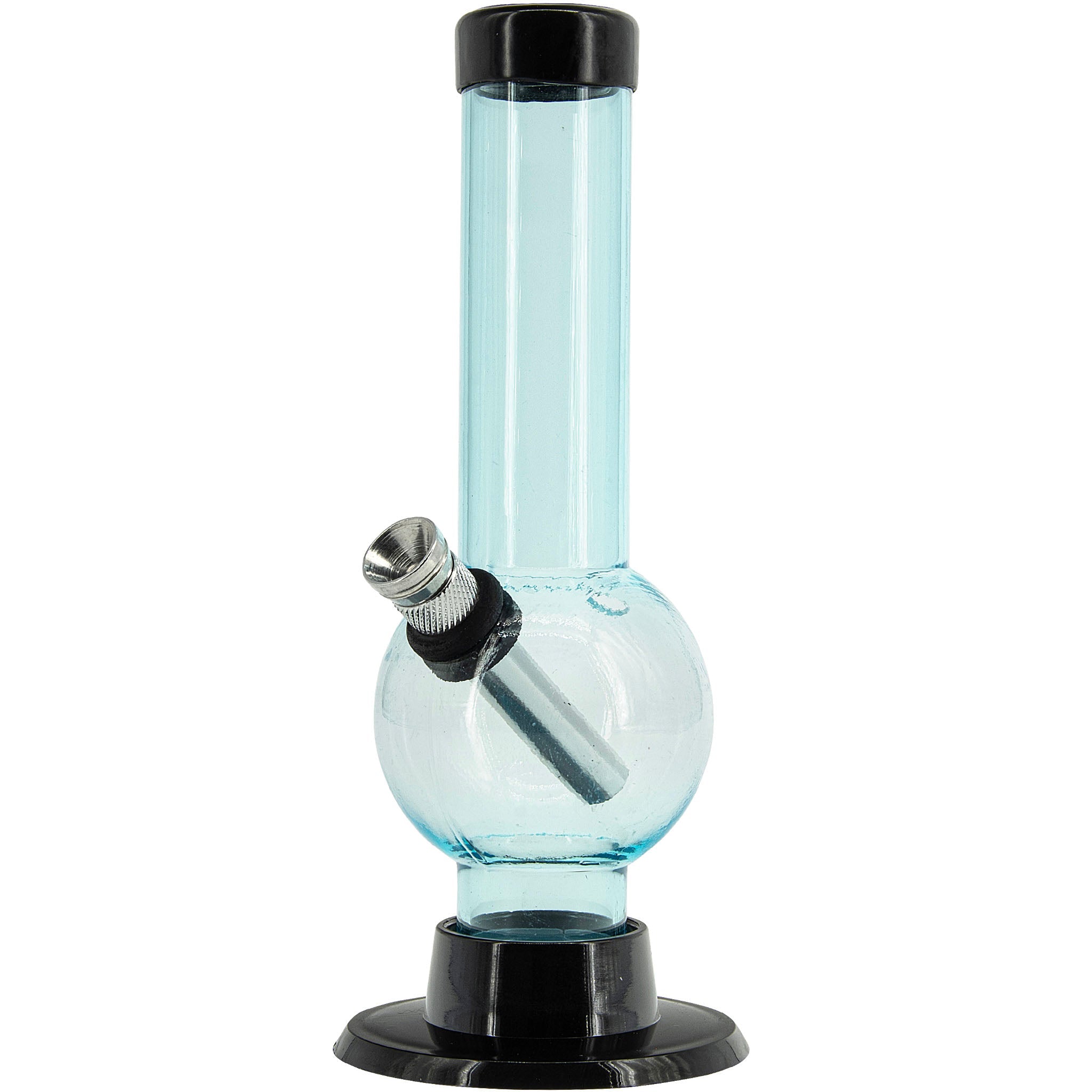 JM Enterprises 6" Acrylic Bubble Bong - Multiple Colors - Discreet Smoker