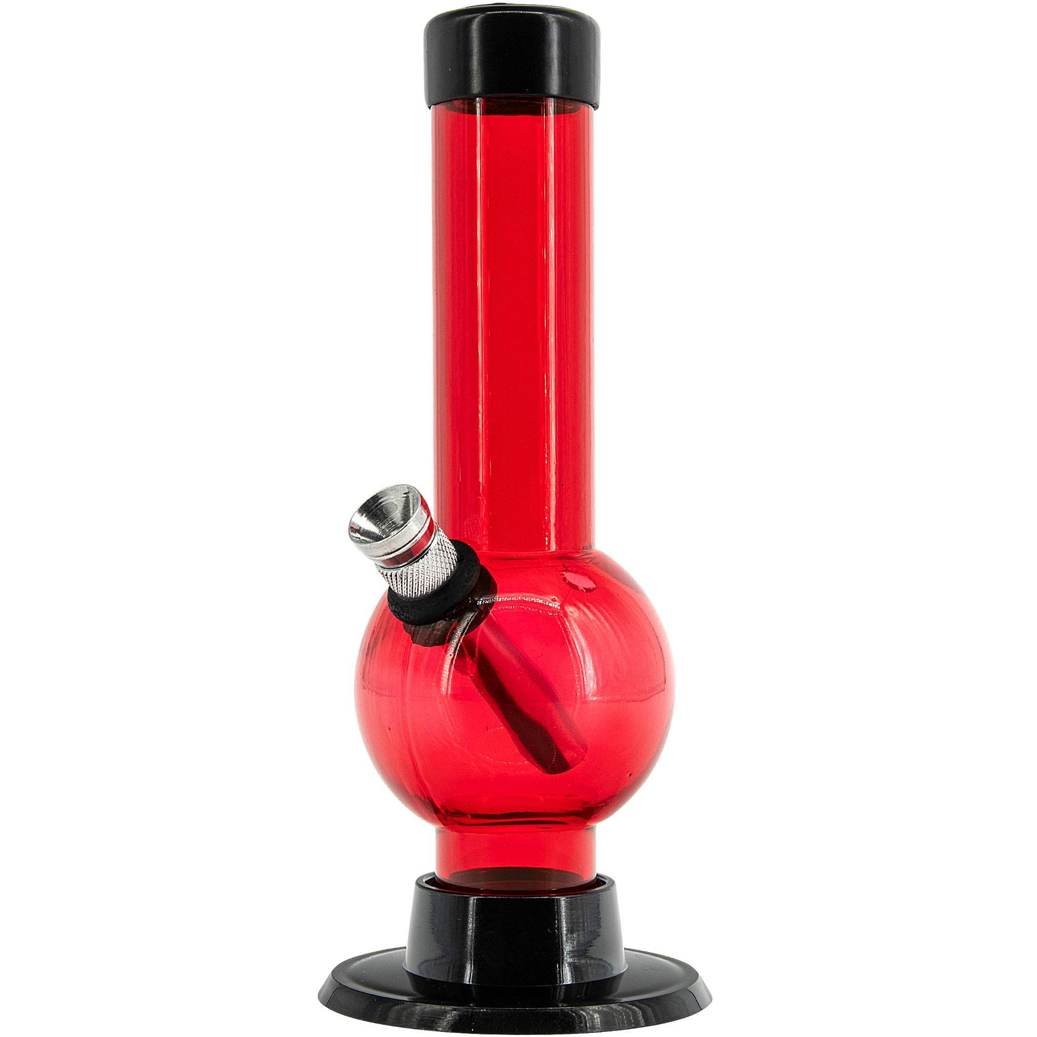 JM Enterprises 6" Acrylic Bubble Bong - Multiple Colors - Discreet Smoker