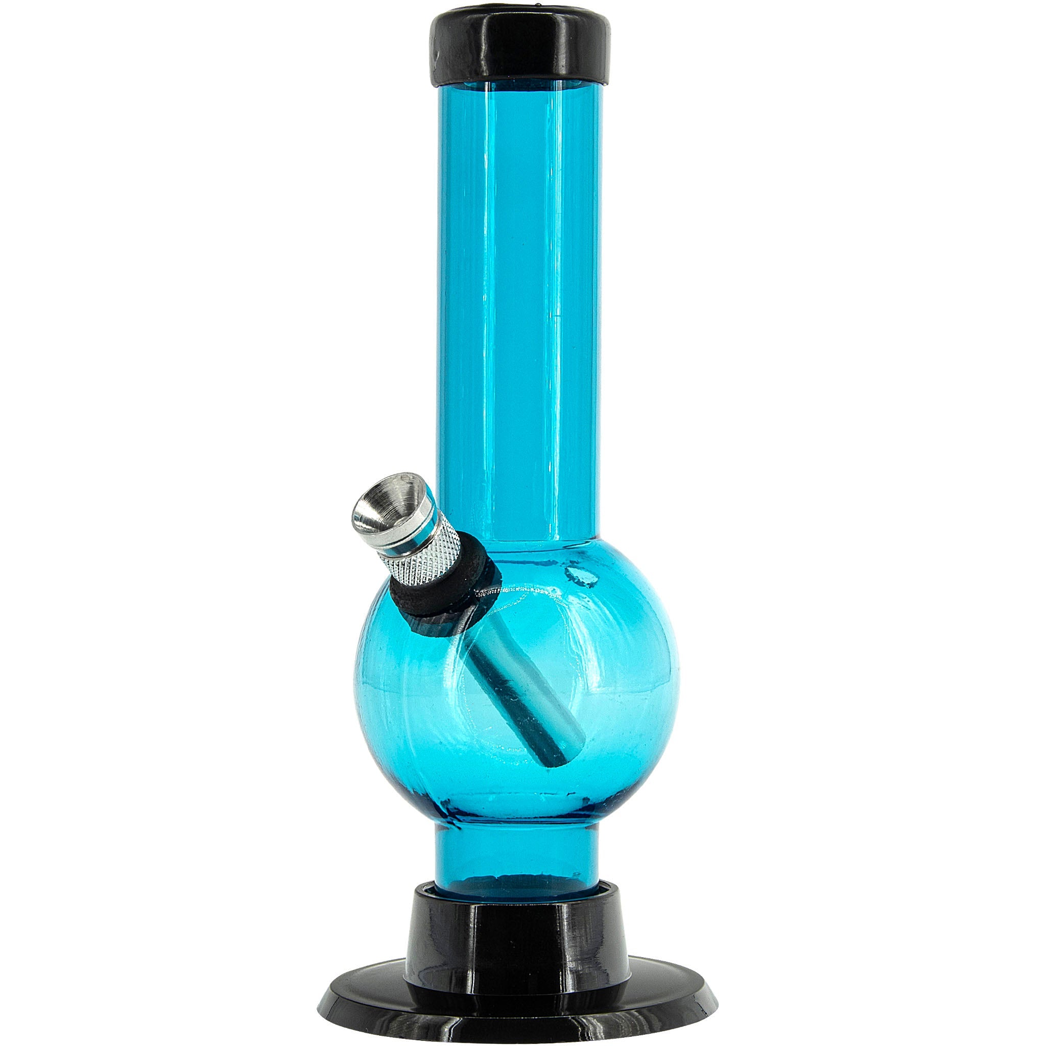 JM Enterprises 6" Acrylic Bubble Bong - Multiple Colors - Discreet Smoker