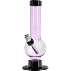 JM Enterprises 6" Acrylic Bubble Bong - Multiple Colors - Discreet Smoker