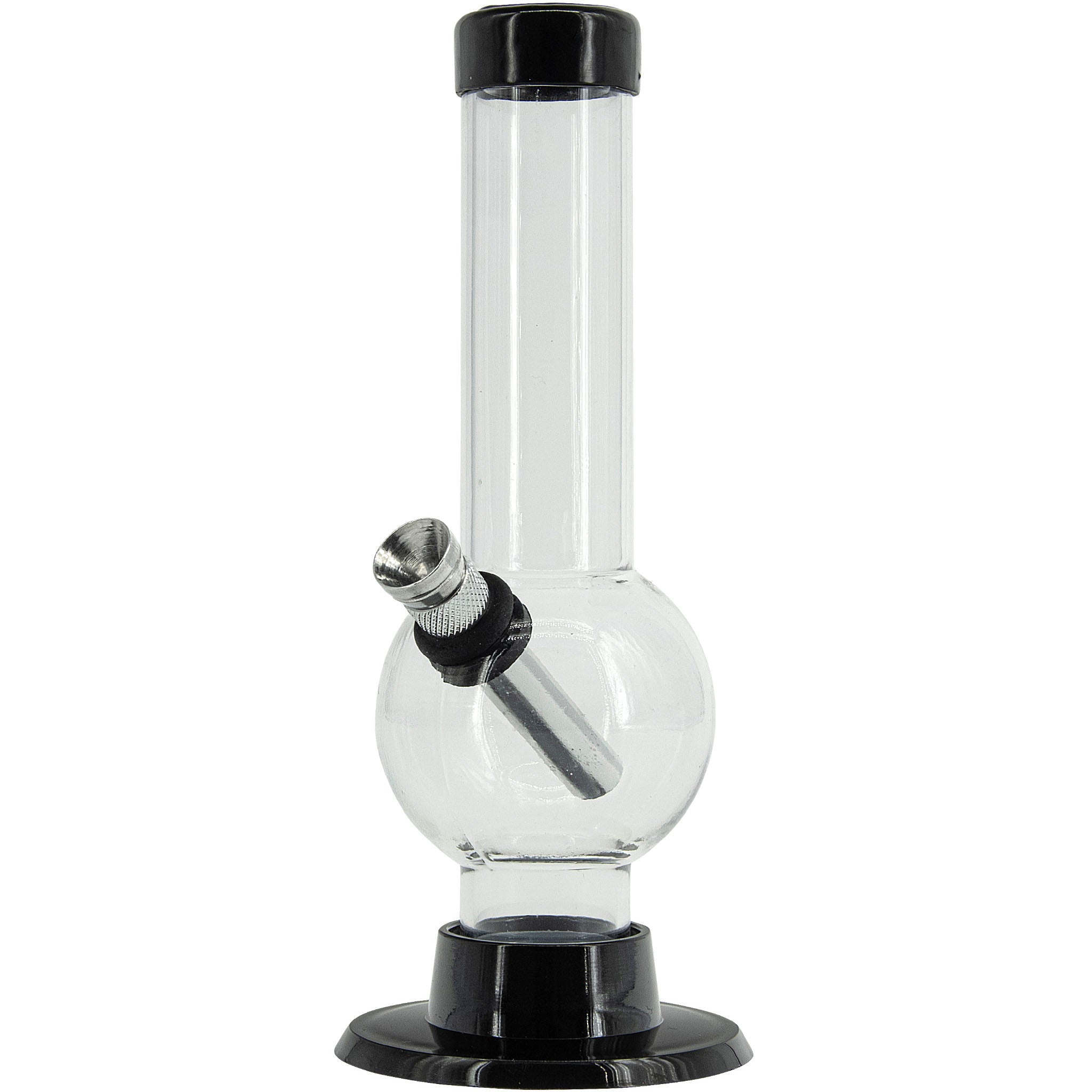 JM Enterprises 6" Acrylic Bubble Bong - Multiple Colors - Discreet Smoker