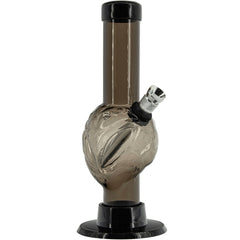 JM Enterprises Mini Skull Acrylic Bong - 6" Tall - Multiple Colors - Discreet Smoker