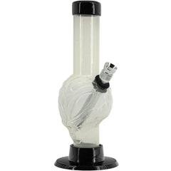 JM Enterprises Mini Skull Acrylic Bong - 6" Tall - Multiple Colors - Discreet Smoker