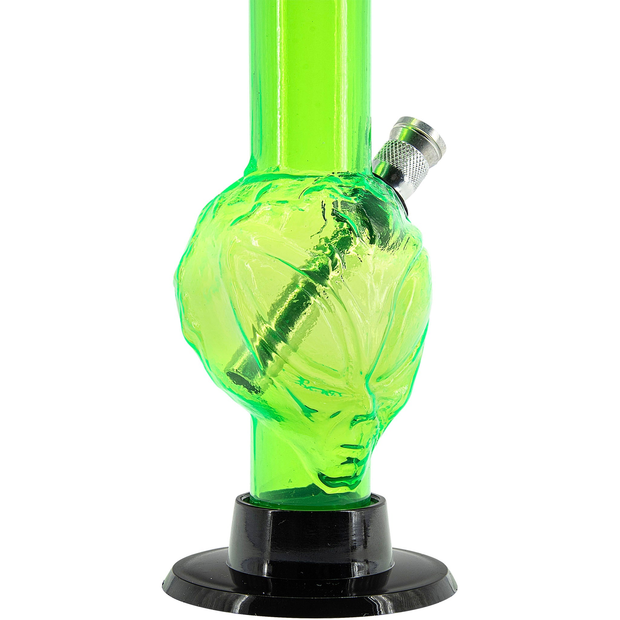 JM Enterprises Mini Skull Acrylic Bong - 6" Tall - Multiple Colors - Discreet Smoker