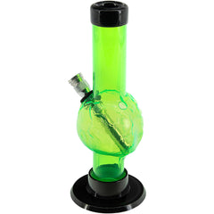 JM Enterprises Mini Skull Acrylic Bong - 6" Tall - Multiple Colors - Discreet Smoker