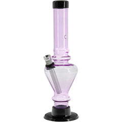 JM Enterprises 8" Acrylic Blossom Bong - Multiple Colors - Discreet Smoker