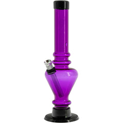 JM Enterprises 8" Acrylic Blossom Bong - Multiple Colors - Discreet Smoker