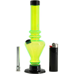 JM Enterprises 8" Acrylic Blossom Bong - Multiple Colors - Discreet Smoker