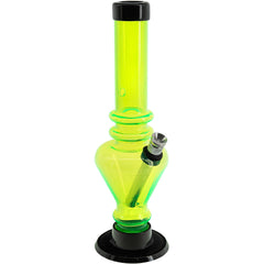 JM Enterprises 8" Acrylic Blossom Bong - Multiple Colors - Discreet Smoker