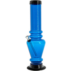 JM Enterprises 12" Acrylic Vase Base Bong - Multiple Colors - Discreet Smoker