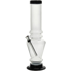 JM Enterprises 12" Acrylic Vase Base Bong - Multiple Colors - Discreet Smoker