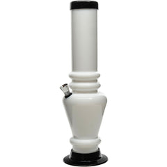 JM Enterprises 12" Acrylic Vase Base Bong - Multiple Colors - Discreet Smoker