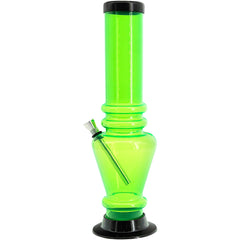 JM Enterprises 12" Acrylic Vase Base Bong - Multiple Colors - Discreet Smoker