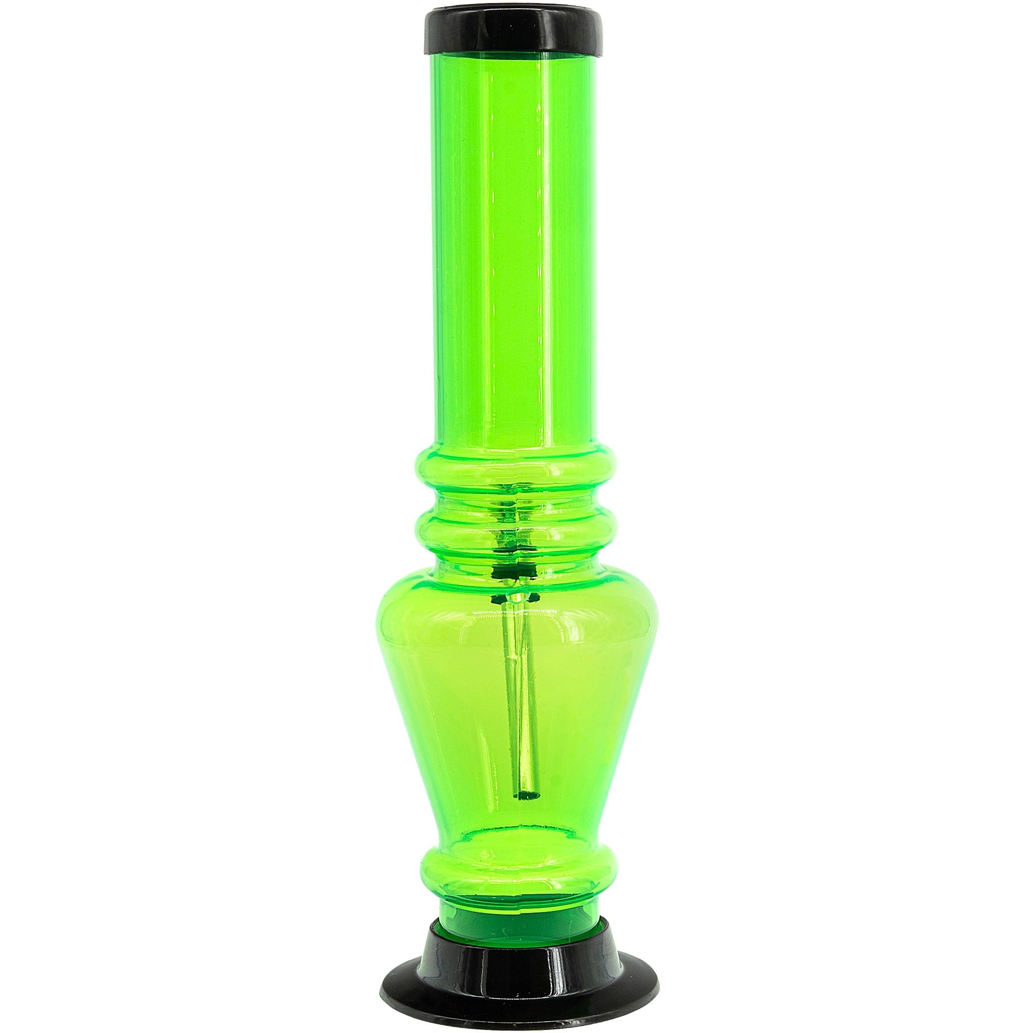 JM Enterprises 12" Acrylic Vase Base Bong - Multiple Colors - Discreet Smoker